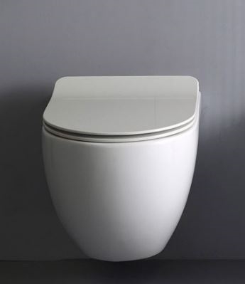 Royal Axa One No Rim slim toiletsæde med easy luk